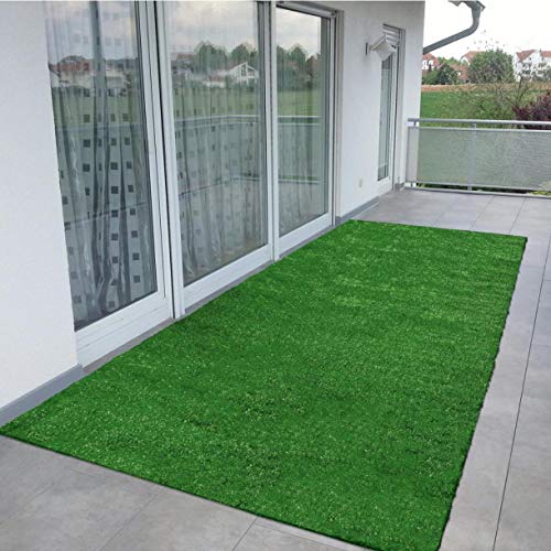 Image of High Density Artificial Grass, Artificial Grass Carpet, Grass Mat for Balcony, Terrace, Runner, Floor Mat, Heaviest Quality with 4 Layers Protection (1.5x7 feet)