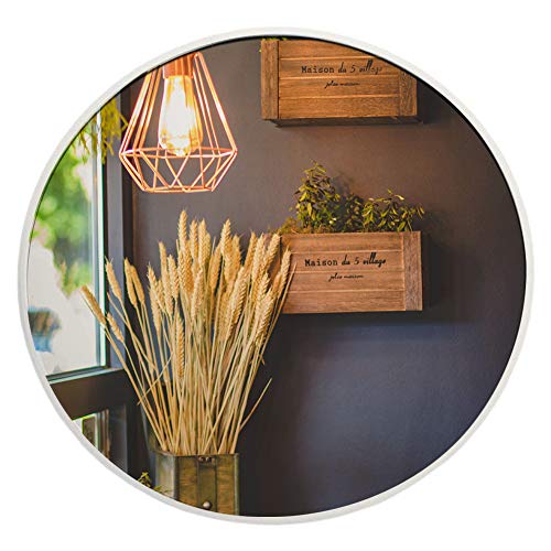 Muzilife - Specchio rotondo in vetro, diametro di