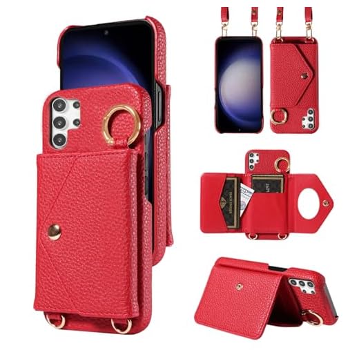 Furiet Capa carteira para Samsung Galaxy S21 Ultra 5G com alça de ombro, fivela de anel de couro PU retro, carteira flip retro, suporte para cartão de crédito, capa para celular para S21ultra 21S S 21