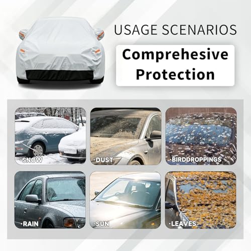 GUNHYI 6 Layers SUV Car Cover Custom Fit Land Rover Range Rover (2001-2026) Waterproof All Weather, Heavy Duty Outdoor Snow Sun Rain Uv Protection (Ships from US Warehouse, Delivery 3-8 Days) - Image 5