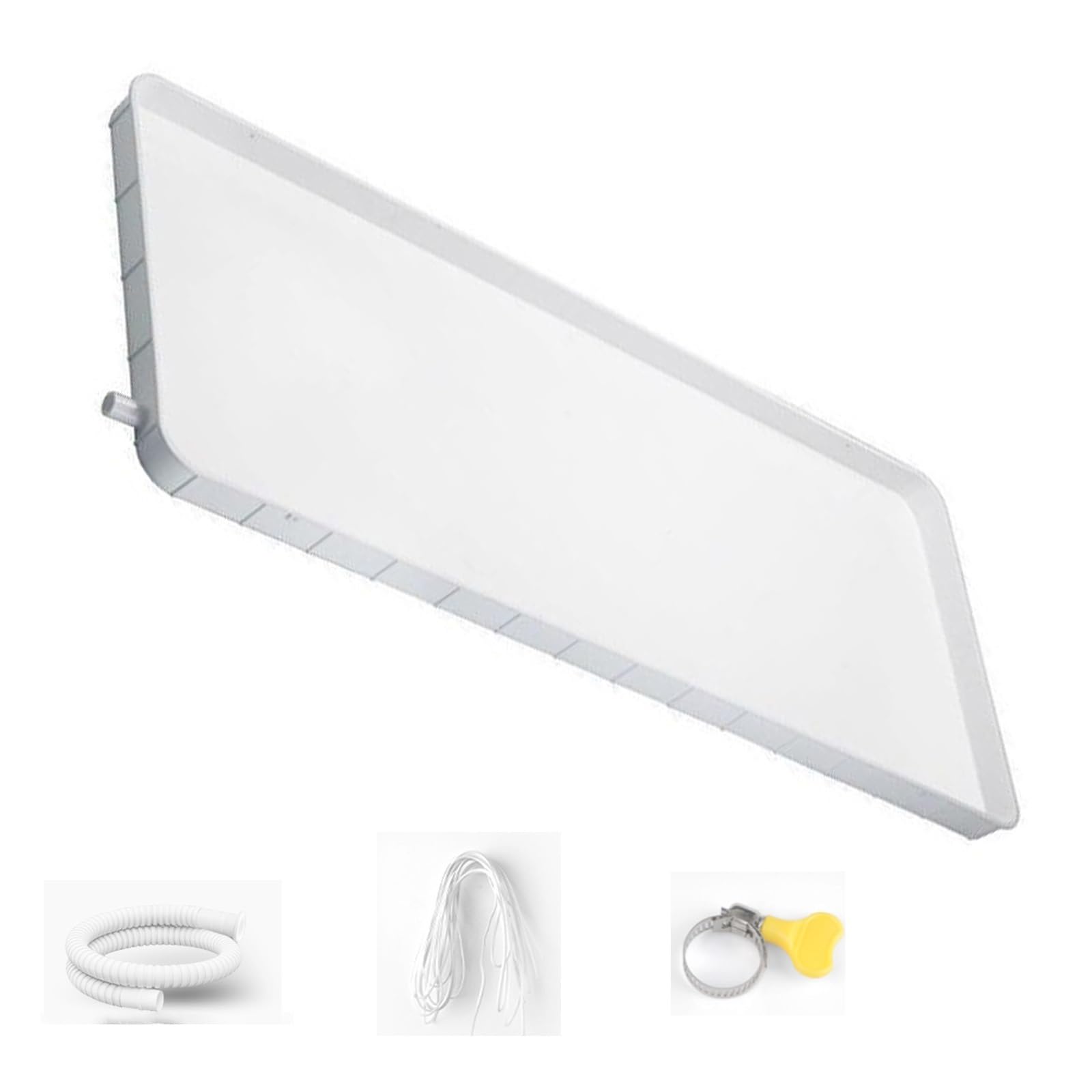 FLYIODFCXV air conditioning drip tray, Simple and Beautiful, Durable, with Drainage Kit, for Indoor/Outdoor Split AC Heat Pump Systems(Medium)