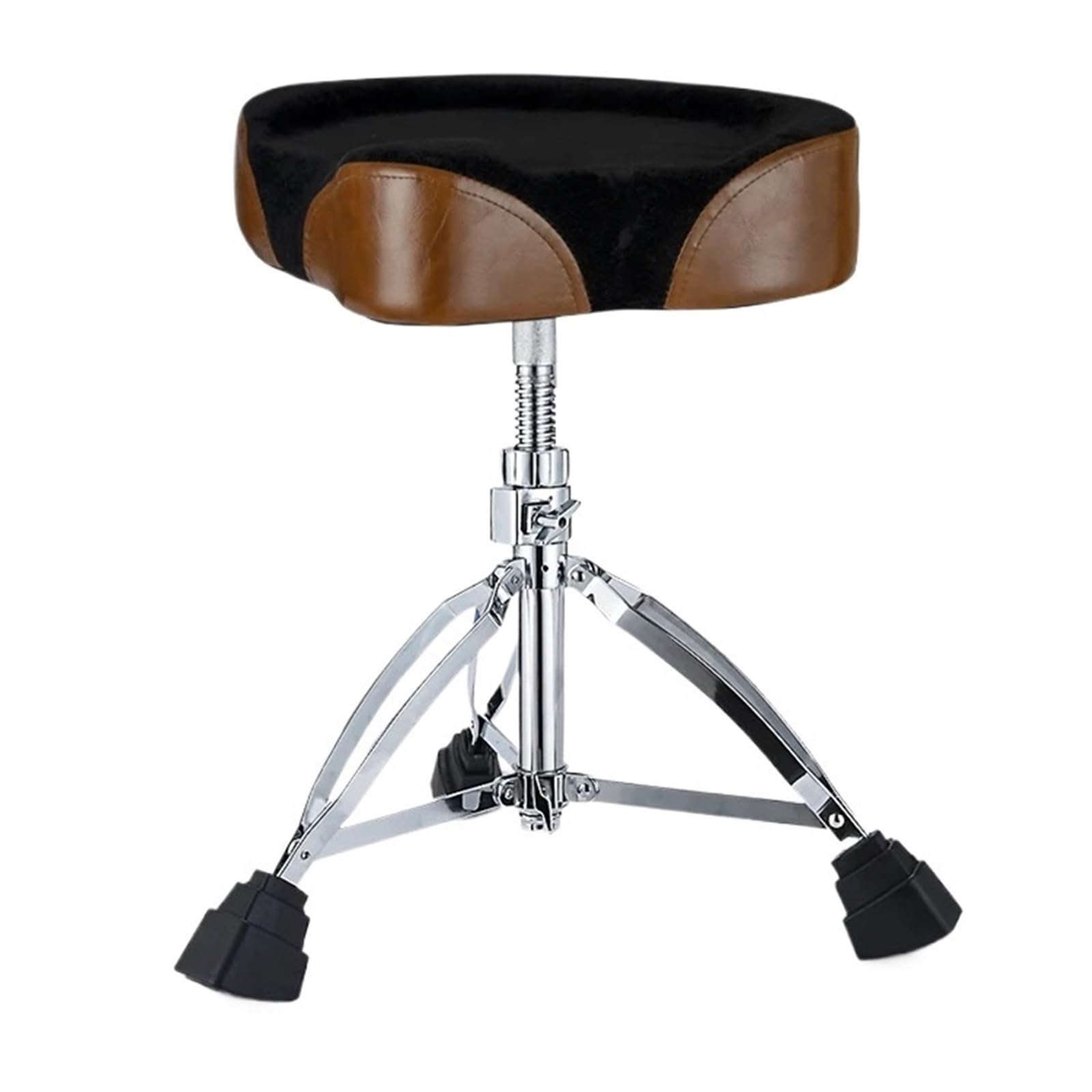 Drum Throne Hocker Drum Throne Sitz Bequemer Musikinstrument Holz Braun Hocker Moto Sattel