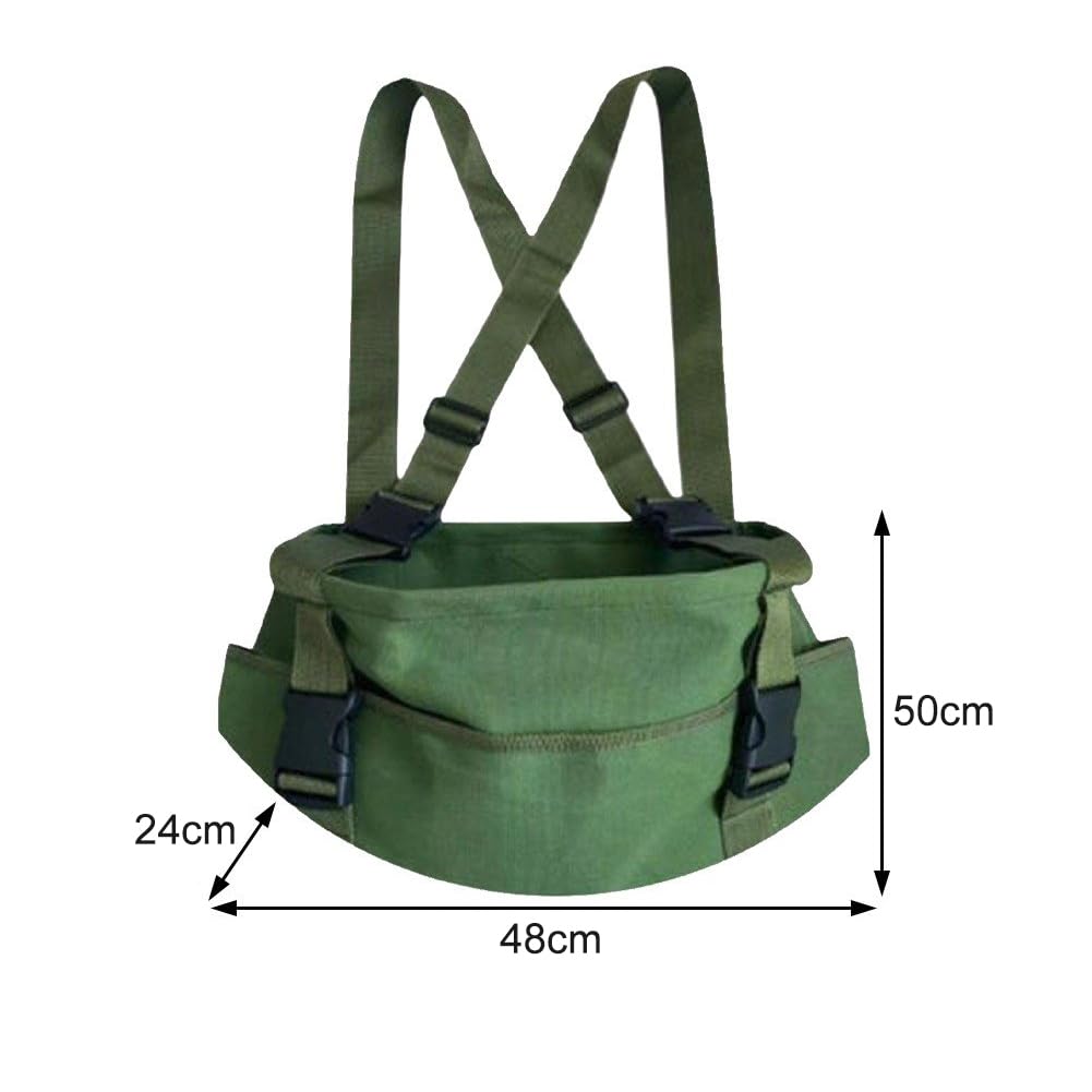 Sac de cueillette de Fruits, Tablier de récolte pour Jardin, Sac de cueillette de légumes réglable, Pochette de récolte, Sac de cueillette en Toile pour jardiniers de Champignons