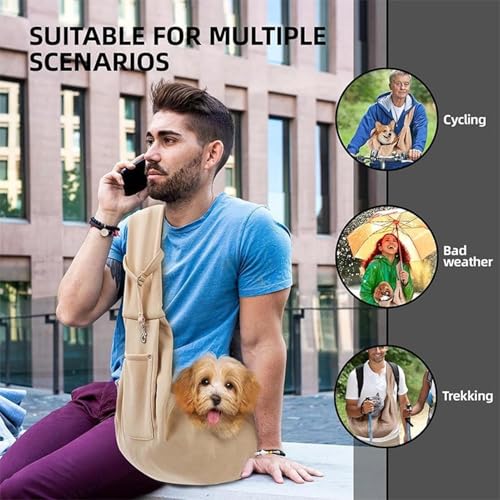 Transportador portátil para perros pequeños con correa ajustable 8