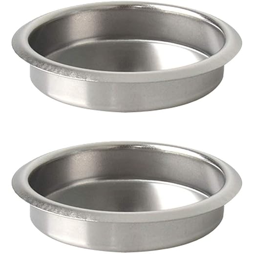 2pcs Stainless Steel Blind Filter Backflush Portafilter Inse