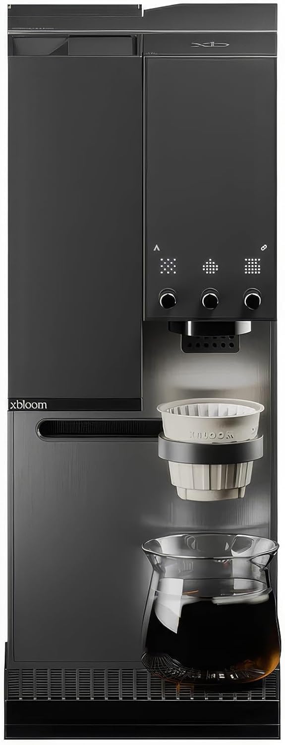 xBloom Studio – Macchina Caffè Premium 3 in 1 con Macinatore, Bilancia Integrata e 3 Livelli di Automazione – Macchina Caffè Automatica a Goccia Midnight Black 220-240V