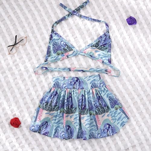 Image of Dog Bikini Swimsuit Summer Puppy Bathing Dress Beach Clothes Cat Costume for Puppy Dog Cat (XL, Waterweeds)