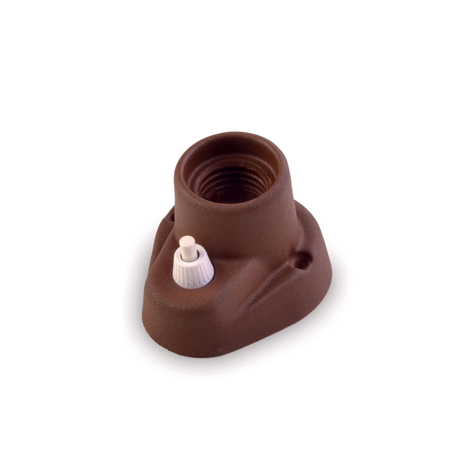 AMARCORDSAppliqué porcelain with E27 button, socket with switch, lamp holder in vintage colour CORTEN