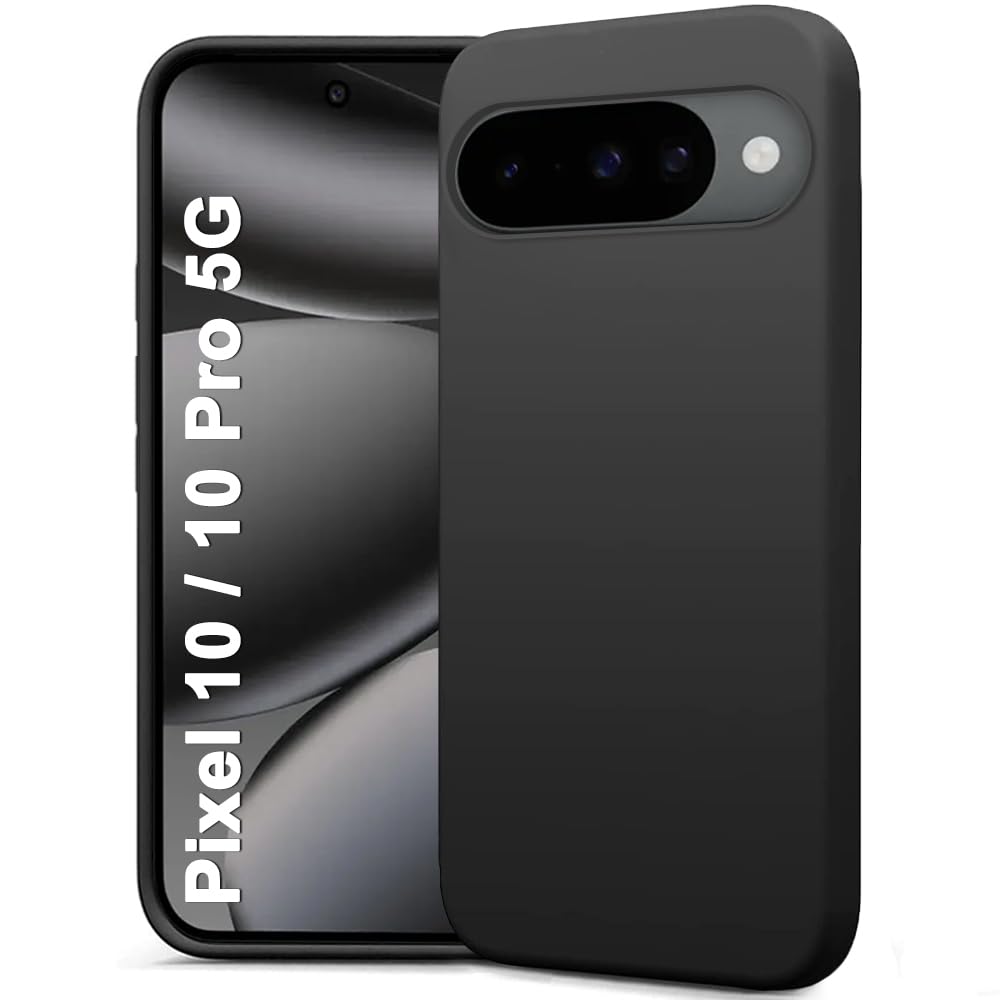 TheGiftKart Genuine Liquid Silicone Back Cover Case for Google Pixel 10/10 Pro | Soft Micro-Fibre Lining Inside | Camera Protection Bump | Shockproof Back Cover for Pixel 10/10 Pro (Silicone, Black)-image-44