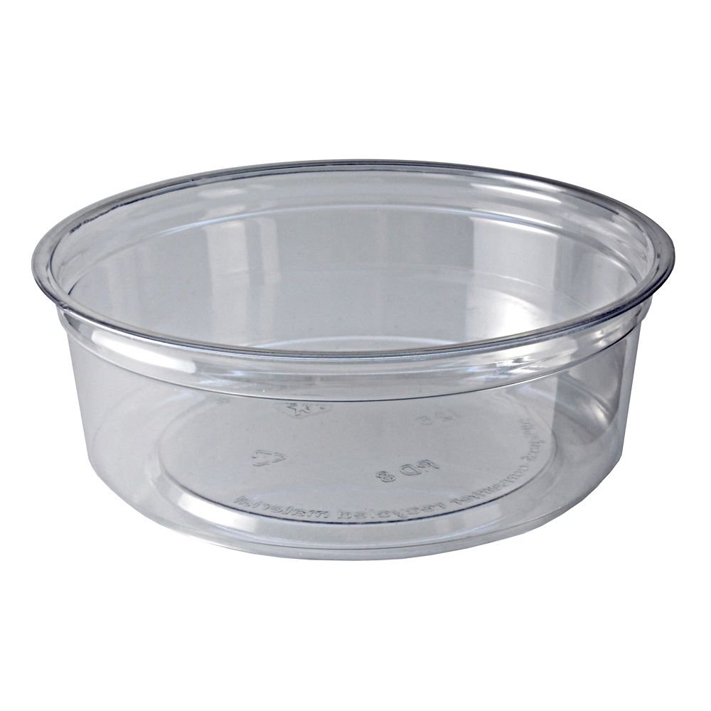 Alur 8 Ounce Plastic Deli Container - 500 / CS by Fabri-Kal – 8.0 ounces, Plastic, clear, Model 9501030