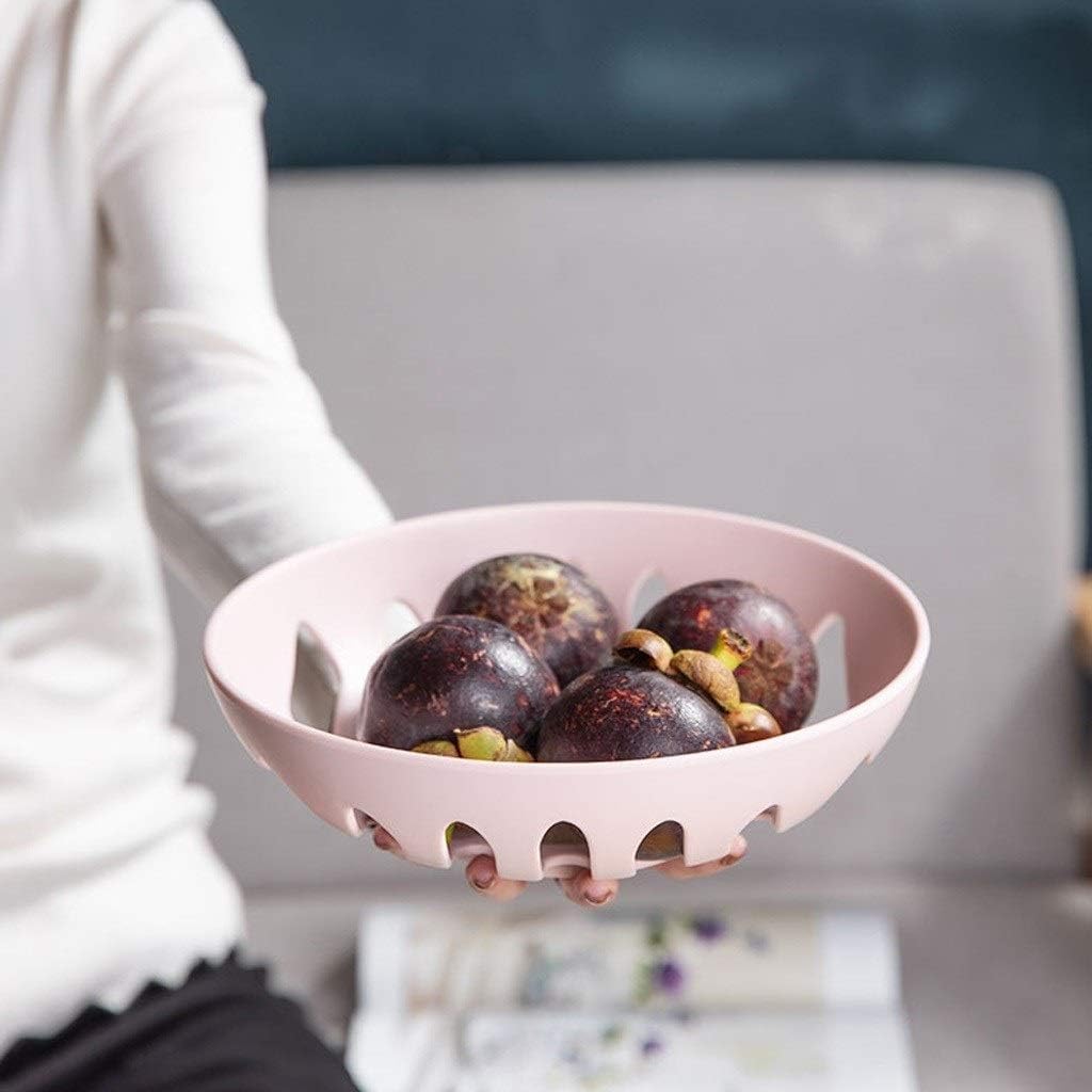 Plastic Filter Colander, Creative Fruit Tray Plastic Drain Basket Multi-Function Strainer for Vegetables, Fruits(C,S)