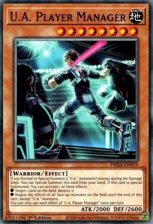 yugioh card collection manager Amazon.com: U.A. Player Manager - PHRA-EN019 - Common