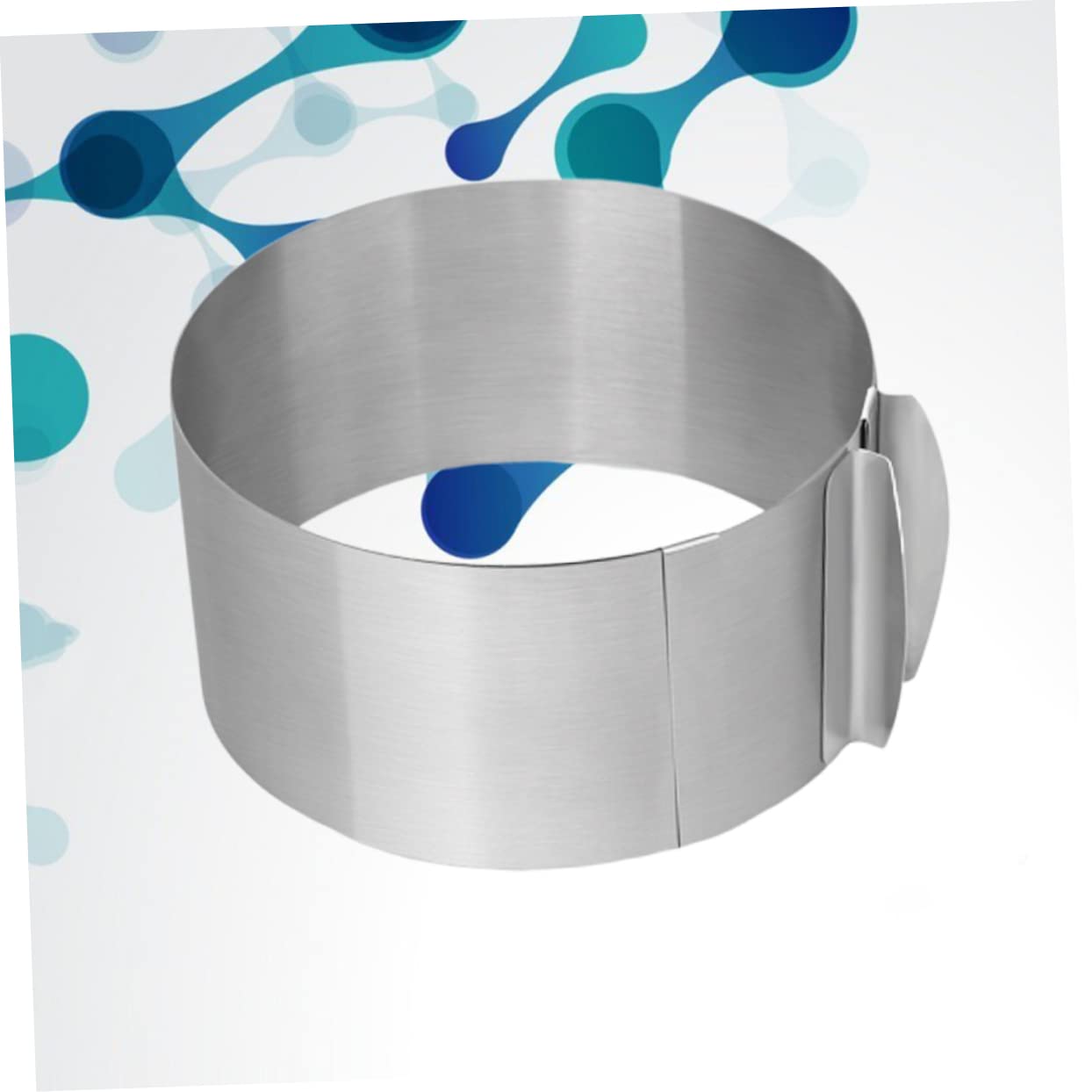 CIYODO 1pc Adjustable Stainless Steel Round Mousse Cutter Versatile Cake Mold for Baking Easy to Non Stick for Cakes Bread Cookies and More