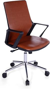 Lizz Kahverengi Deri  al ma Koltu u | Ergonomik  ef ve Toplant  Koltu u Kahverengi