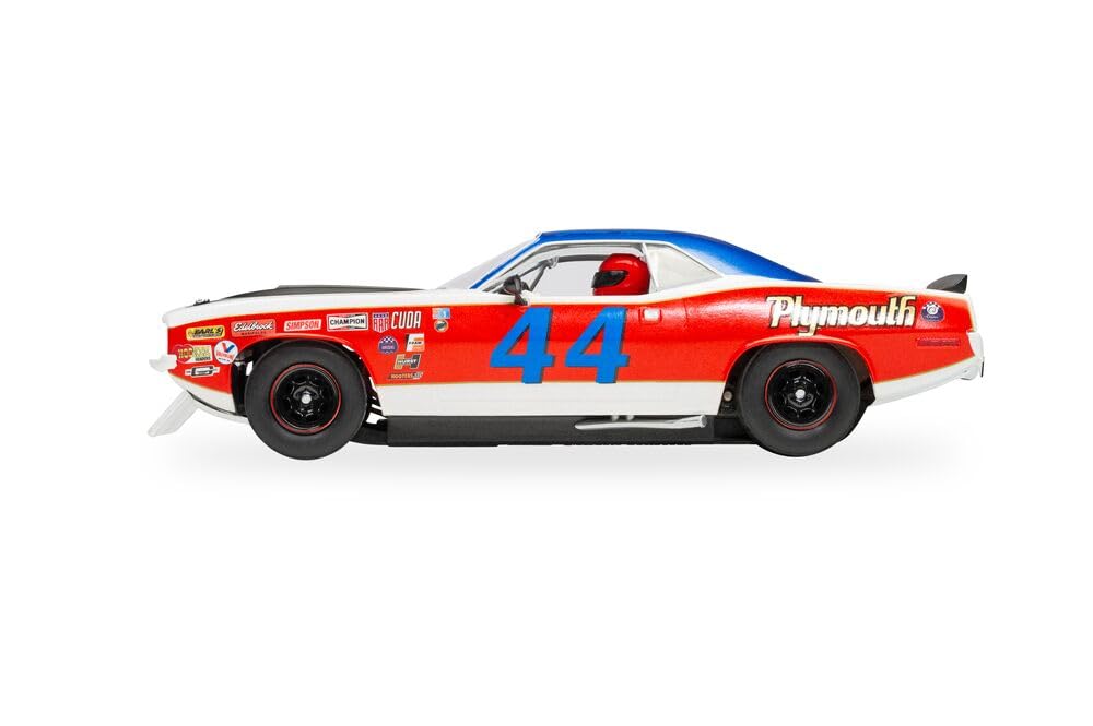 Scalextric Slot Cars Street & Rally C4525 Plymouth Barracuda - Spa Summer Classic 2023 classic touring Muscle Cars - Image 3