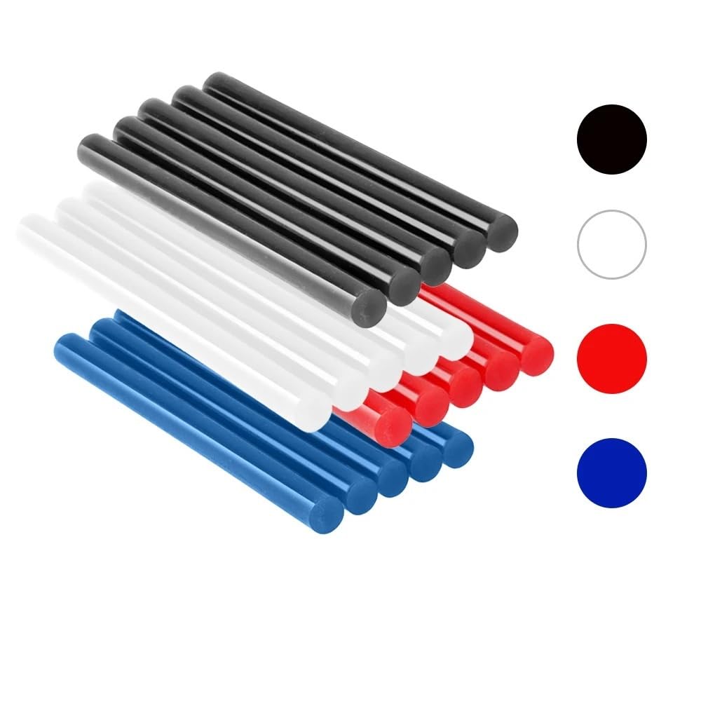 Colla A Caldo 7mm 5-100 pezzi 7mm/11mm colla a caldo stick trasparente/nero/rosso/blu adesivo pistola a caldo colla stick accessori Colla A Caldo Ricariche(Transparent 11x190mm,50PCS)