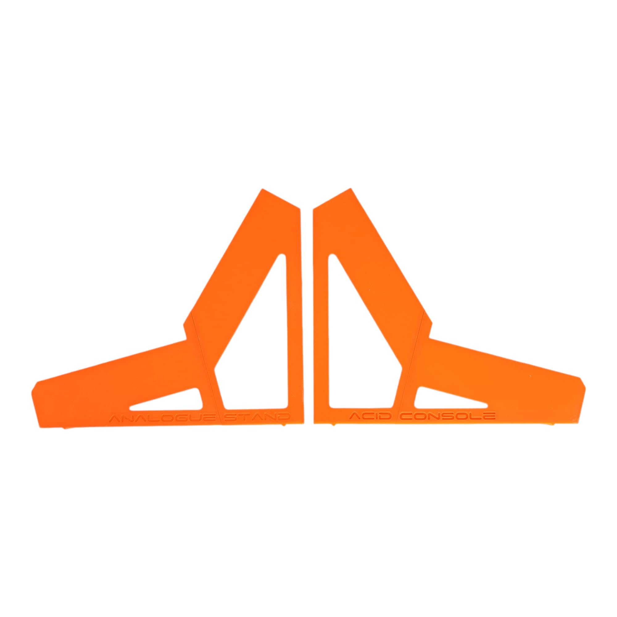 SMB Acid Console Support de bureau pour 2 synthétiseurs Behringer TD-3 et RD-6, orange fluo, angle de 15° et 60°