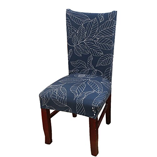 Khalee Super Fit Stretchable Short Dining Room Chair Protector Chair Cover Slipcover, (1 Pack, Style 08)