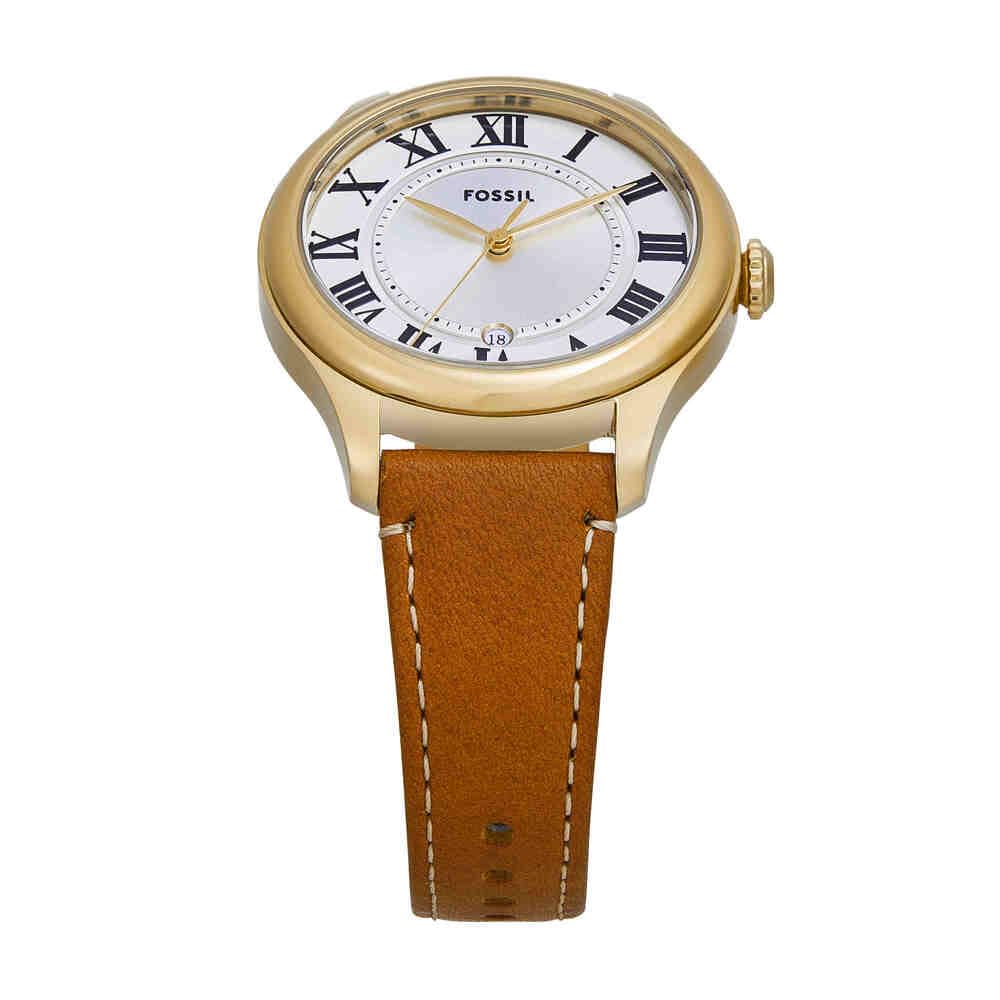 FOSSIL Gilmore Uhr für Damen, Quarz DREI Zeiger Datumswerk mit Edelstahl oder Lederarmband