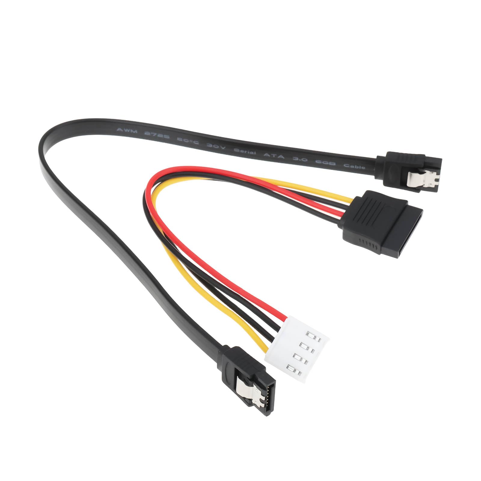 4-pinowy kabel zasilający HDD z kablem danych SATA 3.0 kompatybilny z Hikvision kompatybilny z systemami HiLook NVR