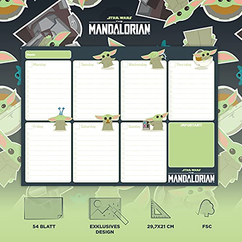 Erik® A4 Weekplanner Star wars The Mandalorian - Bureauplanner met 54 afscheurbare vellen - Image 3