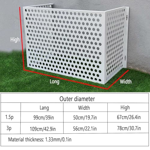 Clôture décoratif for climatisation en aluminium résistant - 3