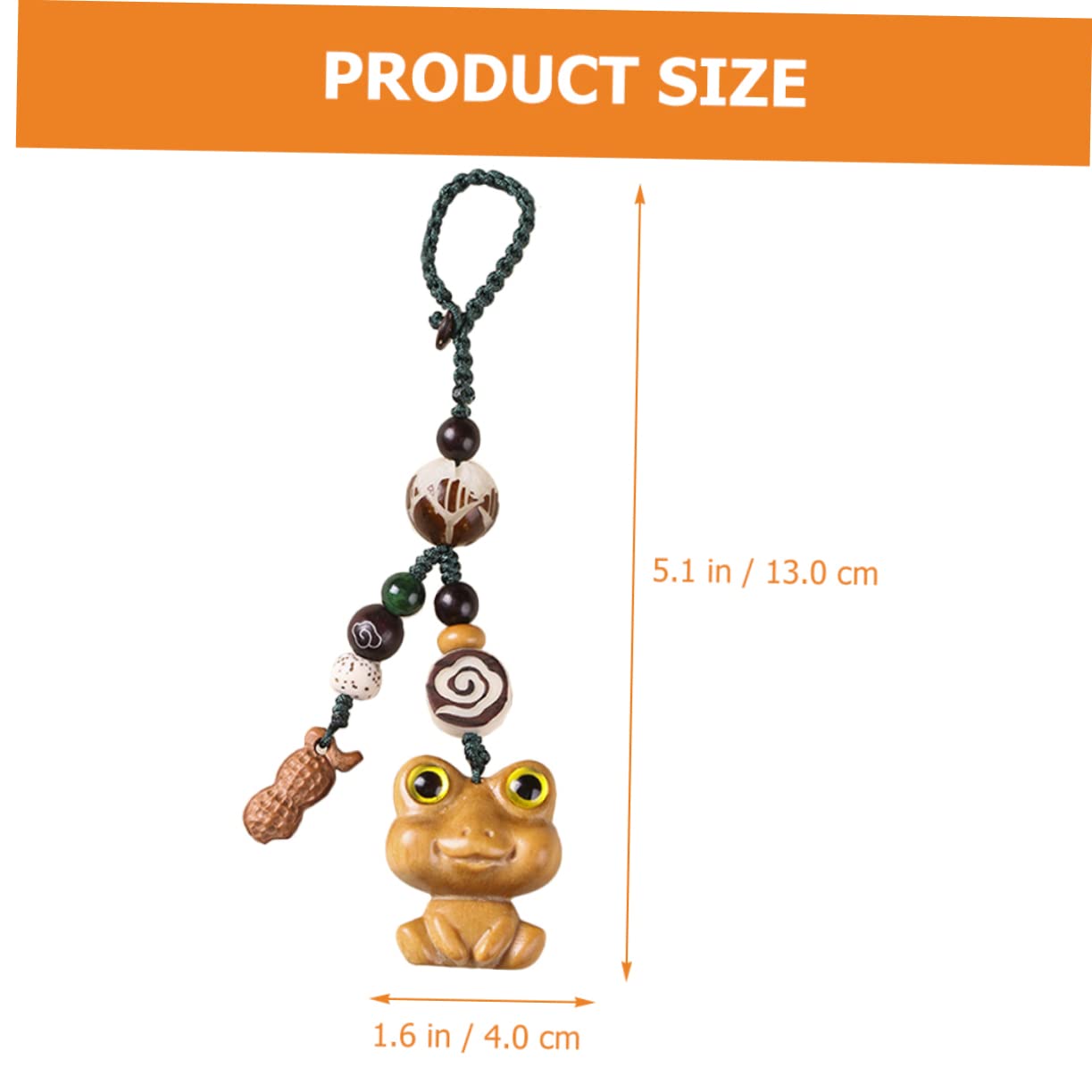 VALICLUD 4stücke Holz Tier Schlüsselanhänger Charm Süßes Frosch Design Als Taschenanhänger Oder Handy-dekoration Leicht Und Auffällig Perfektes Für Jeden Anlass