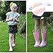 K KomForme Kids Girls & Boys Rain Boots with Easy-on Handles Waterproof Outdoors