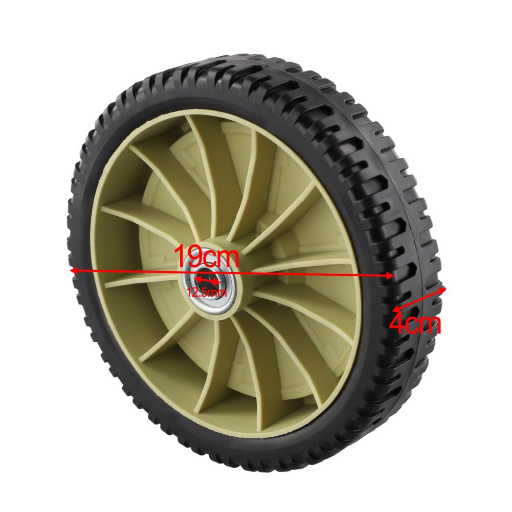 Ruota Universale Per Tosaerba A Spinta - Gomma, Diametro 19.5 Cm, Facile Da Montare - Foto 10