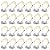 FREELICHT 24 Pack 6 Inch 5CCT Ultra-Thin LED Recessed Ceiling Light with Junction Box, 2700K/3000K/3500K/4000K/5000K Selectable, 1050LM Brightness, Dimmable Canless Wafer Downlight, 12WEqv110W-ETL&FCC