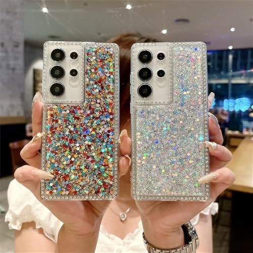 Capa para Samsung Galaxy S25 S24 Plus Ultra S23 S21 FE S22 A52 A26 A54 A35 A33 A24 A55 A56 A15 Capa Bling, xuancai, para Galaxy A53 5G