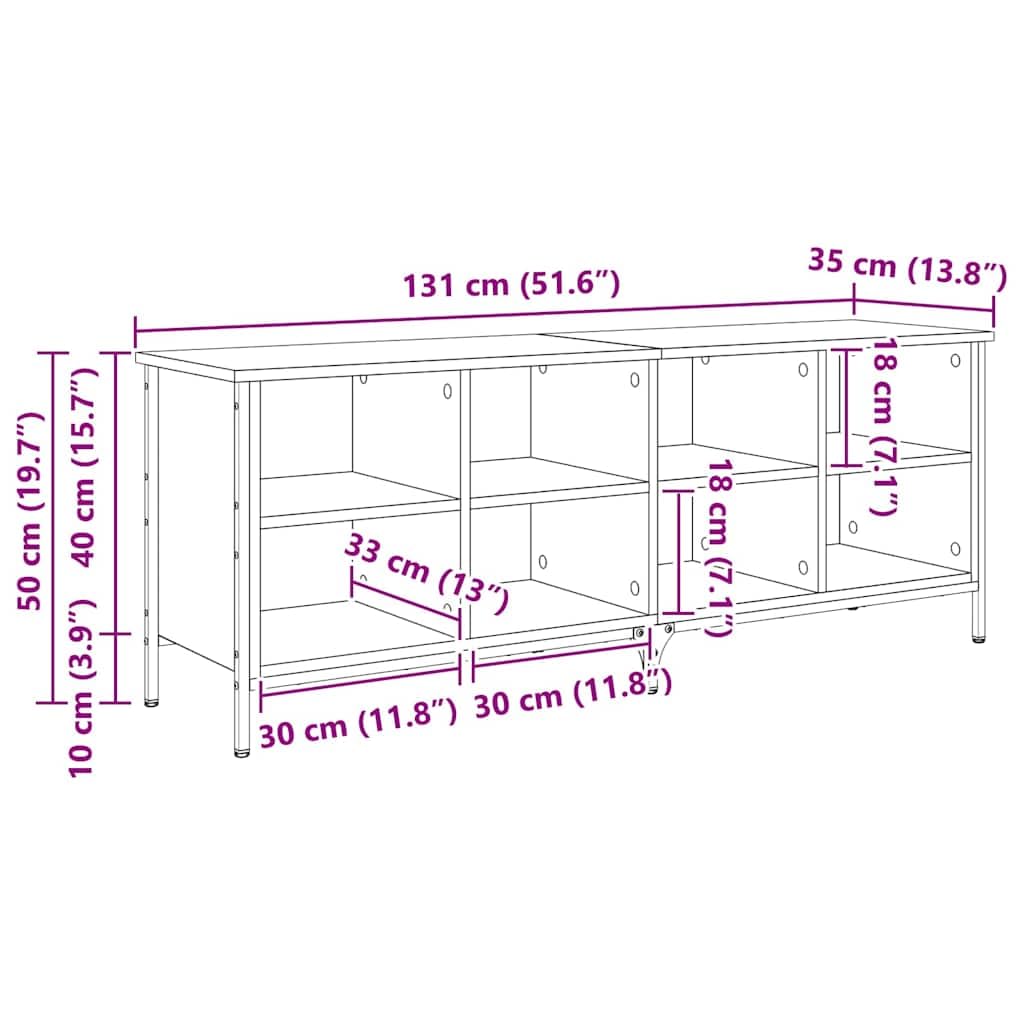 Schuhschrank Altholz Verbundholz und Eisen 131 x 35 x 50 cm Schuhregal Schuhablage Schuhkipper Schuhständer Aufbewahrung Ordnung Flur Diele Garderobe platzsparend schmal geschlossen
