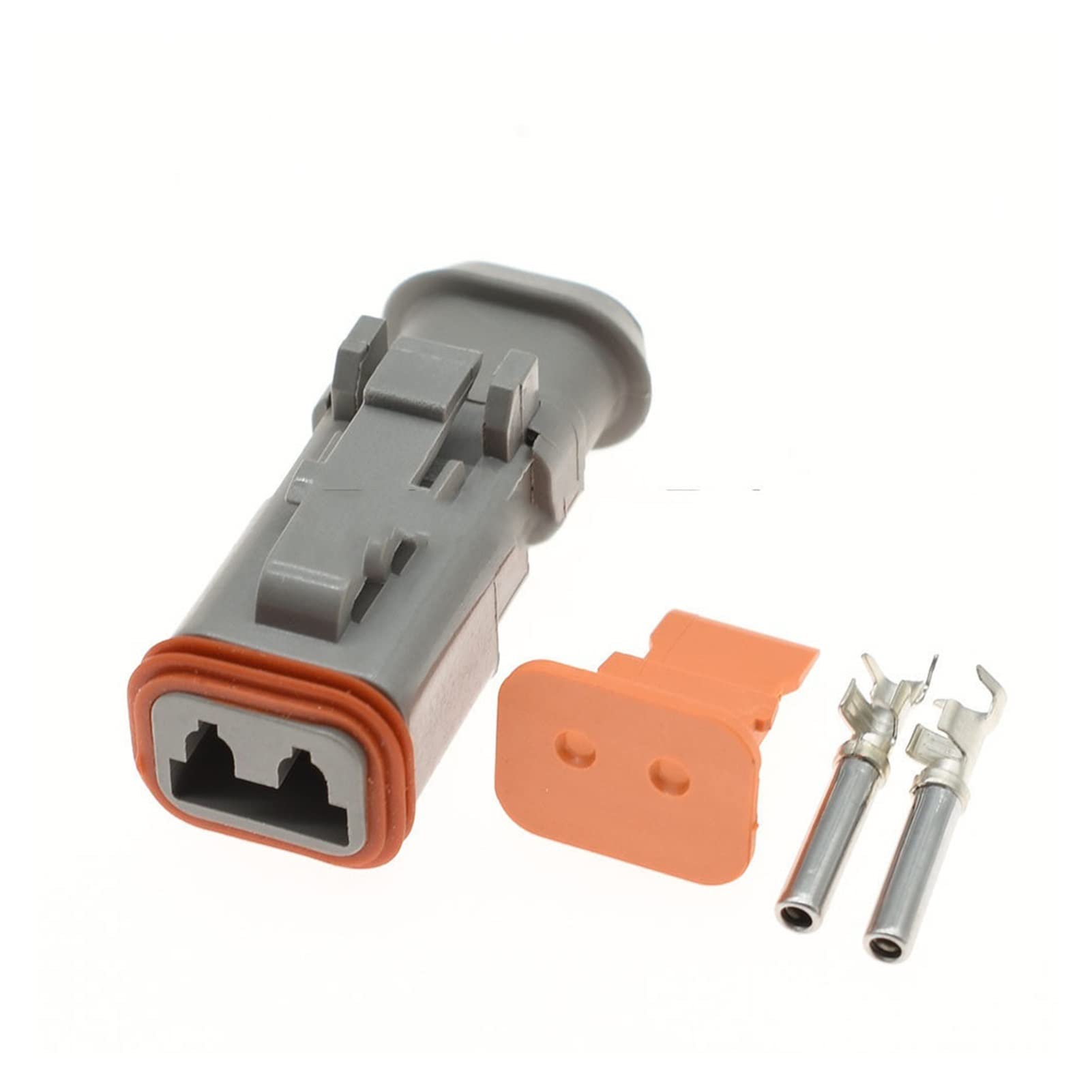 1-20 Sets Kit de 2 pines Deutsch Automotriz Bomba camión Cableado Conector Enchufe enchufe DT04-2P-E008 DT06-2S-E008(Female set,20Sets)