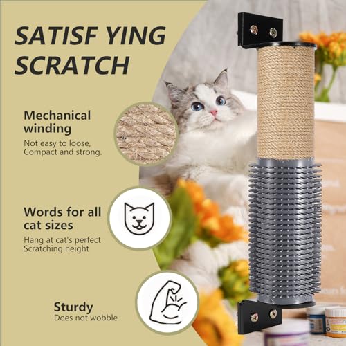 Climbing Wall Cat Scratching Post Wall Mounted - Image 3