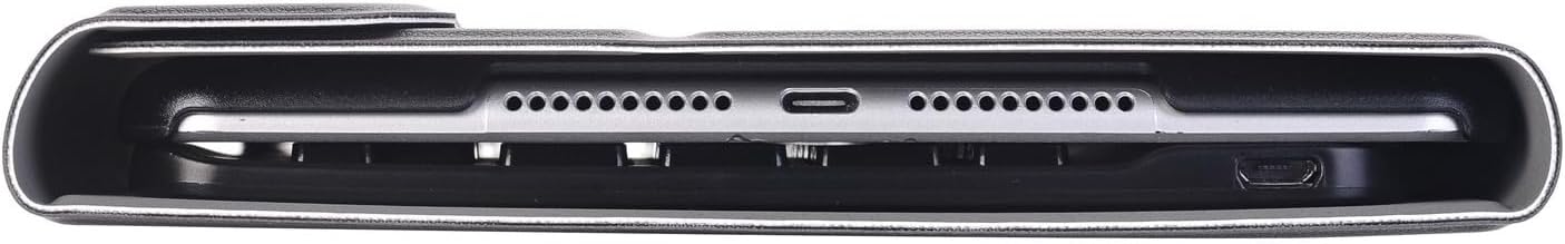 Keyboard Case for iPad mini 7 A17 Pro & iPad mini 7th/6th Generation (2024/2021) - Detachable Bluetooth Keyboard with Slim Folio Stand, USB-C Rechargeable, and Pen Holder (Black)