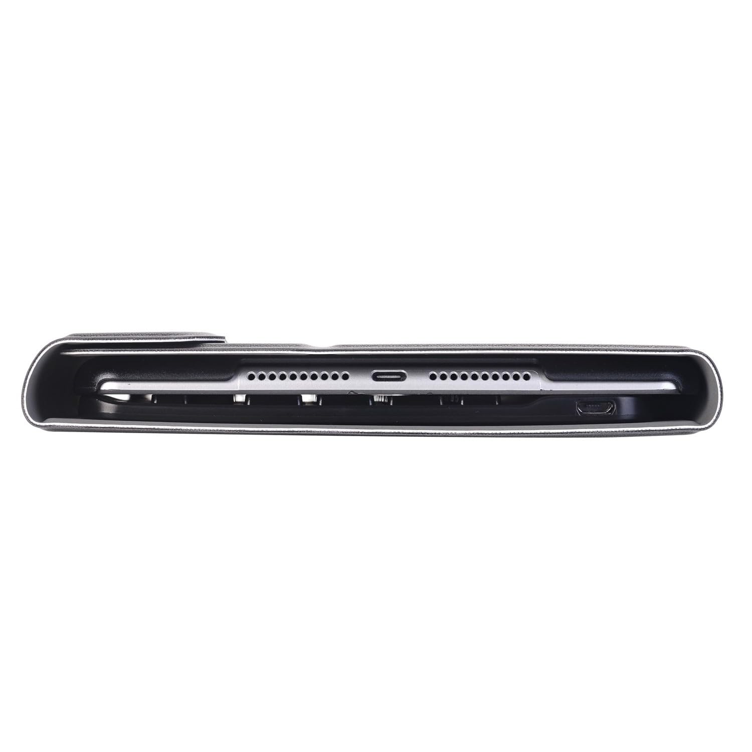 Funda de teclado para iPad mini 7 A17 Pro y iPad mini de 7ª/6ª generación (2024/2021) – Teclado Bluetooth desmontable con soporte delgado, recargable por USB-C y soporte para bolígrafo (negro
