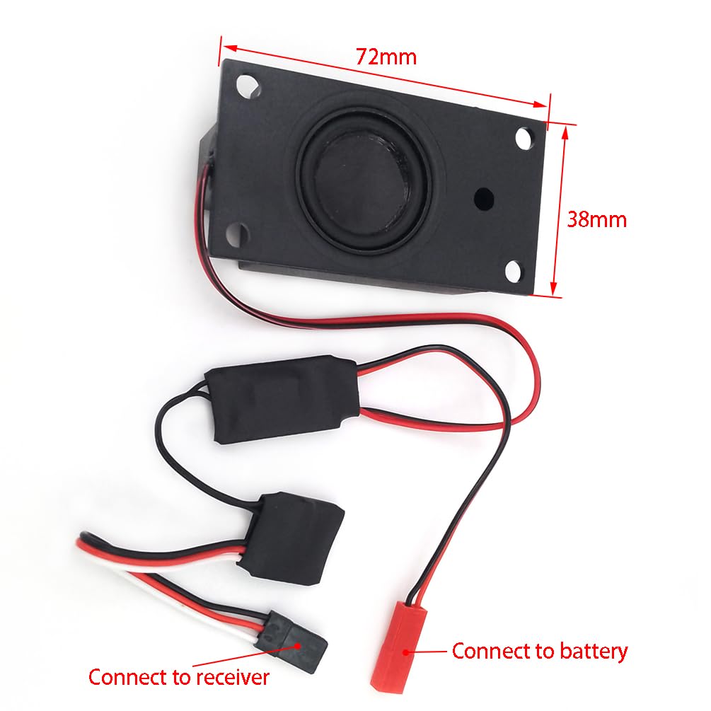RC Boat Warship Battle Ship Combat Alarm Remote Control Alarm Receiver Control Warning Device Sound Module 5-12V 3S