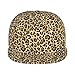 Unisex Adult Brown Wild Cheetah Leopard Art Baseball Cap Snapback Dad Hat for Camping Golf Outdoor Activities, Fashionable Adjustable Snap Military Cap, One Size Fits Most
