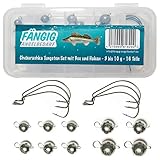 cheburashka rig Das Fängig Cheburashka Tungsten Set mit Offset Haken enthält insgesamt 16 Teile und ist perfekt für das leichte bis mittlere Cheburashka angeln geeignet