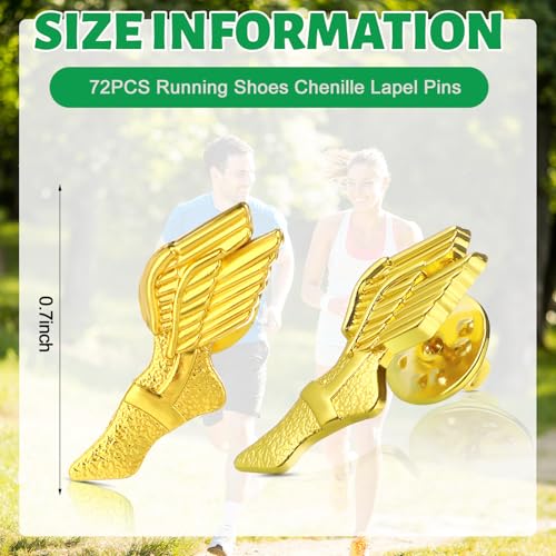 Tondiamo Cross Country Running Pins for Track and Field Runners Gift Marathon Running Shoe Chenille Pins for Team Race Day2