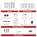 AVID POWER 276 PCS Rotary Tool Accessories Kit, 1/8-inch Diameter Shanks Universal Fitment for Easy Cutting, Grinding, Sanding, Sharpening, Carving and Polishing