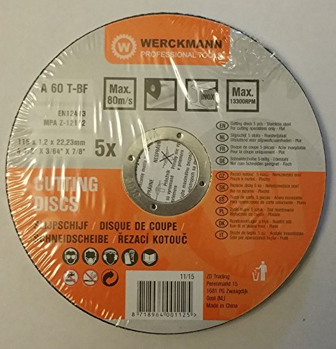 WERCKMANN Disque de coupe x5 (115 x 1,2 x 22.23mm) Cover