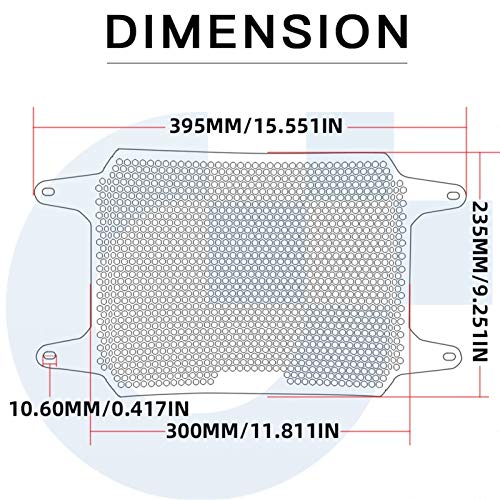 MOUNTAIN MEN Vehicle Parts Compatible with Husqvarna Svartpilen 701 Vitpilen 701 2019 2020 Motorcycle Radiator Grille Guard Cover Protector Fuel Tank Protection Net Durable (Color : NO Logo)