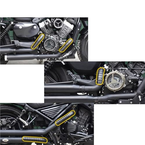 Protector de tubo de escape de motocicleta universal accesorio de protección térmica 4