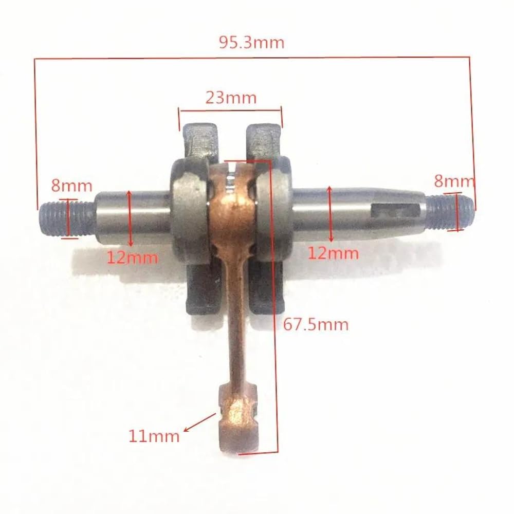 Crankshaft para 1E34F 34F 26CC El Motor Lawn Mower Replación de Piezas Equipo de energía Exterior