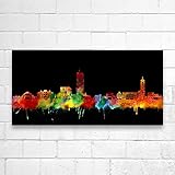 Kunstbruder JENA Skyline NEON (div. Größen) - Kunst Druck 