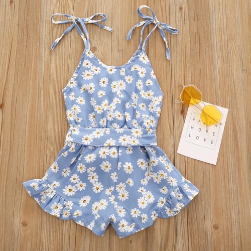 Image of Toddler Girl Clothes Baby Summer Cute Halter Romper 6 Months to 5 Years Old