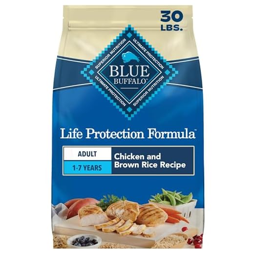 Blue Buffalo Life Protection Formula Natural Adult Dry Dog Food, Chicken and Brown Rice 30-lb