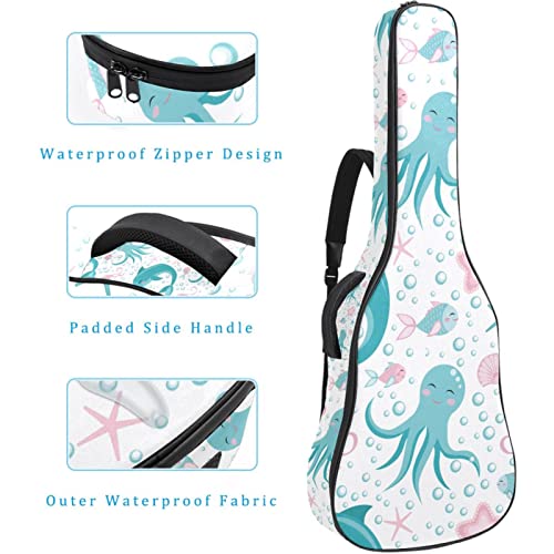 Housse de guitare imperméable en tissu Oxford avec bandoulière réglable - Les Beatles, Paul McCartney, John Lennon, RIngo Starr, George Harrison Housse de guitare imperméable en tissu Oxford avec bandoulière réglable – Image 5