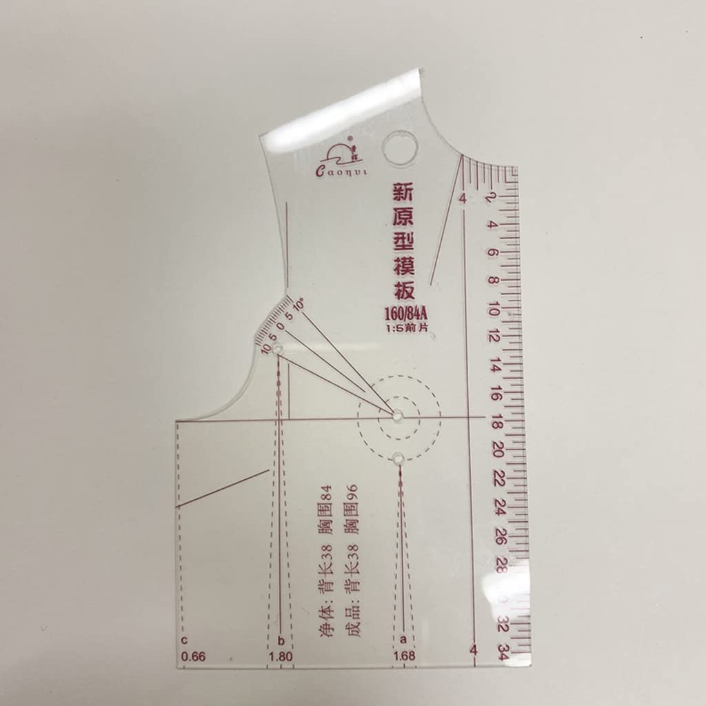 YILIANLIN 3X 1:5 Fashion Design Ruler Cloth Design School Student Teching Apparel Drawing Templete Garment Prototype Ruler Fashion Ruler Set Sewing Tools Ruler Measure for Sewing Dressmaking Pattern
